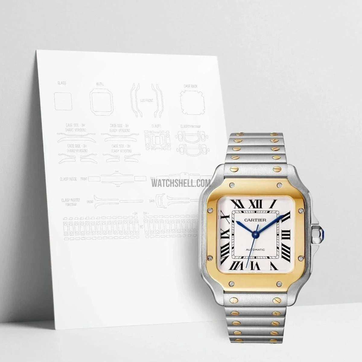 WatchShell for Cartier Santos W2SA0016