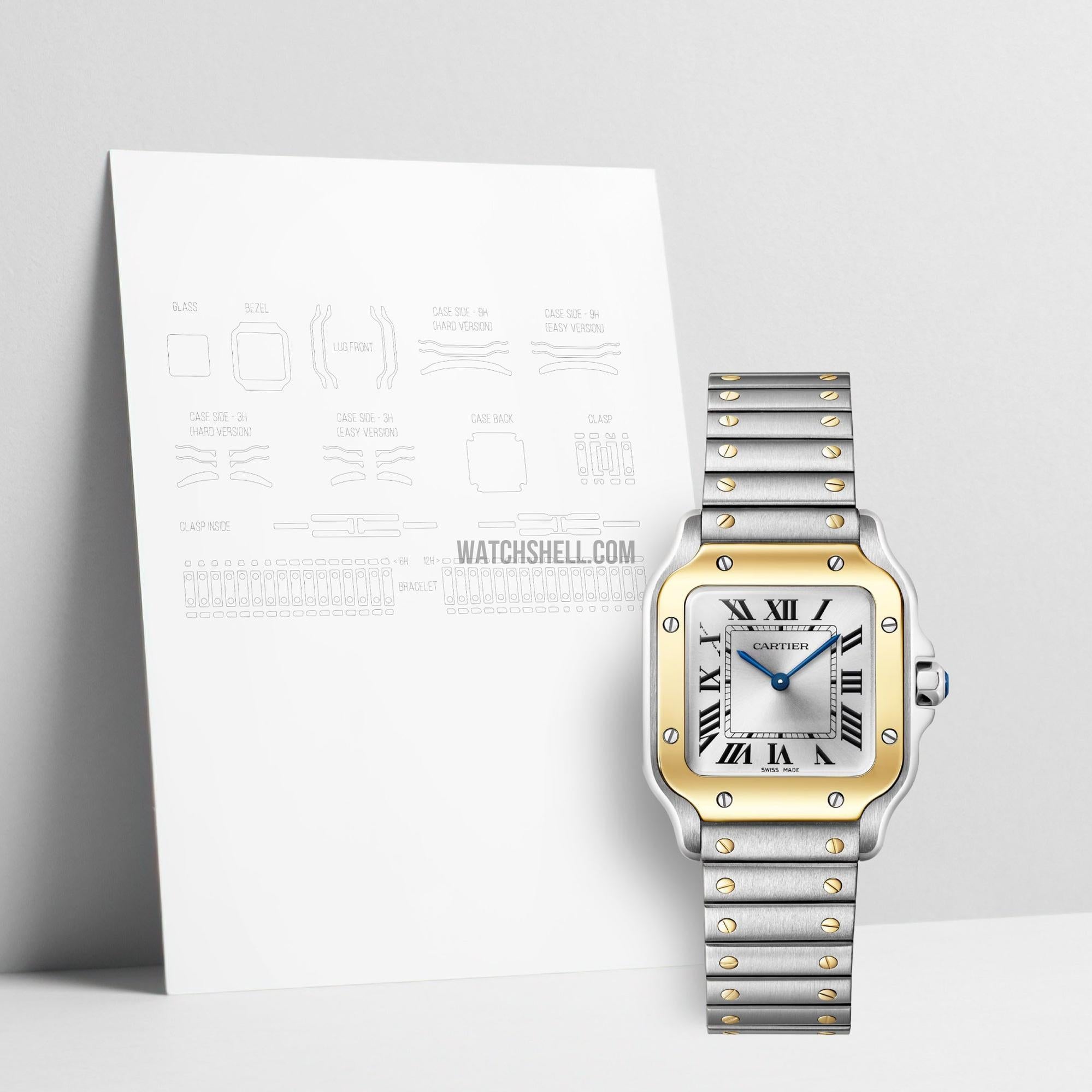 WatchShell for Cartier Santos W2SA0033