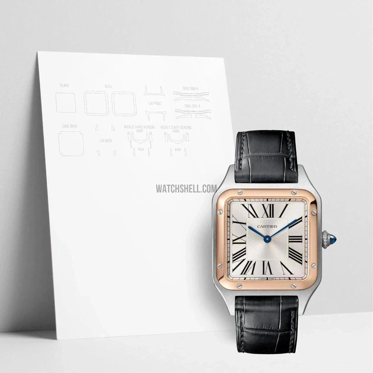WatchShell for Cartier Santos W2SA0037