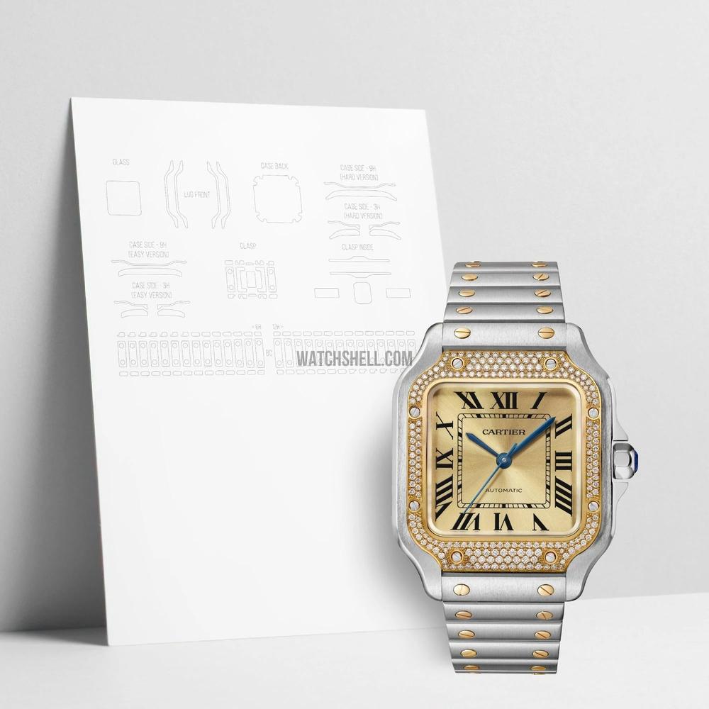 WatchShell for Cartier Santos W3SA0007