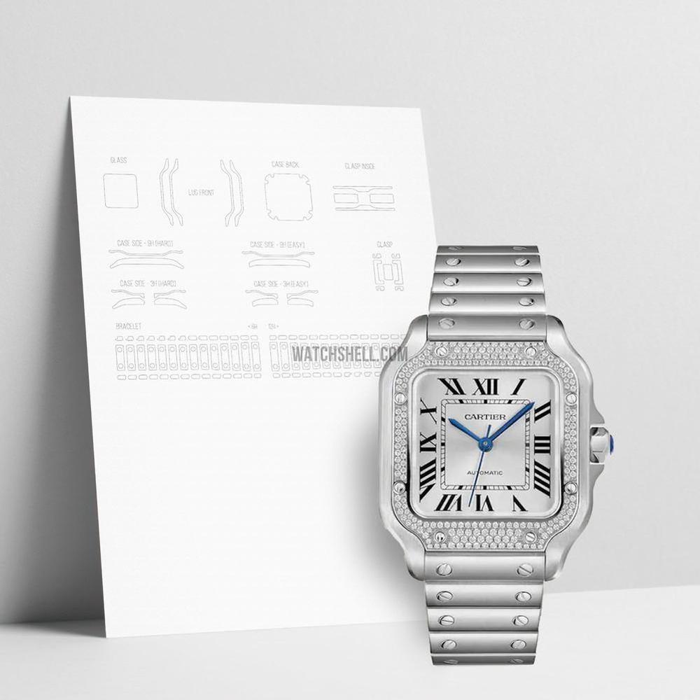 WatchShell for Cartier Santos W4SA0005