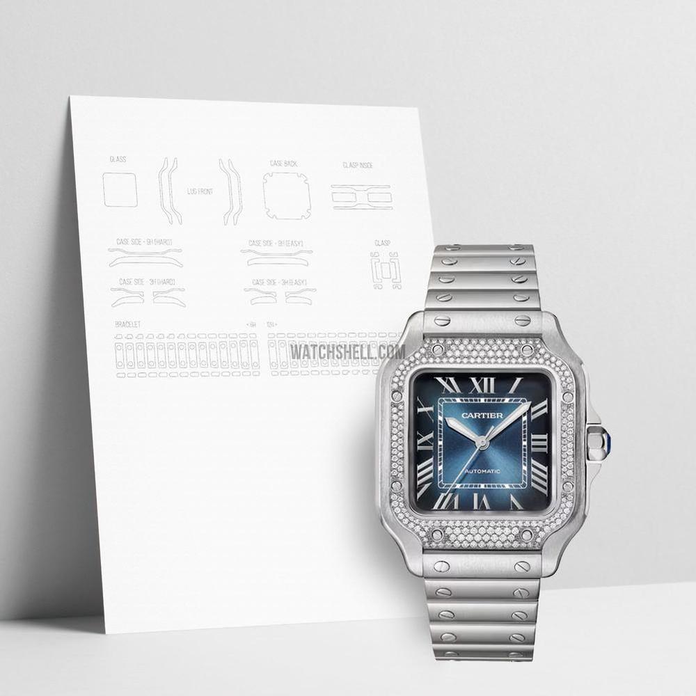 WatchShell for Cartier Santos W4SA0006