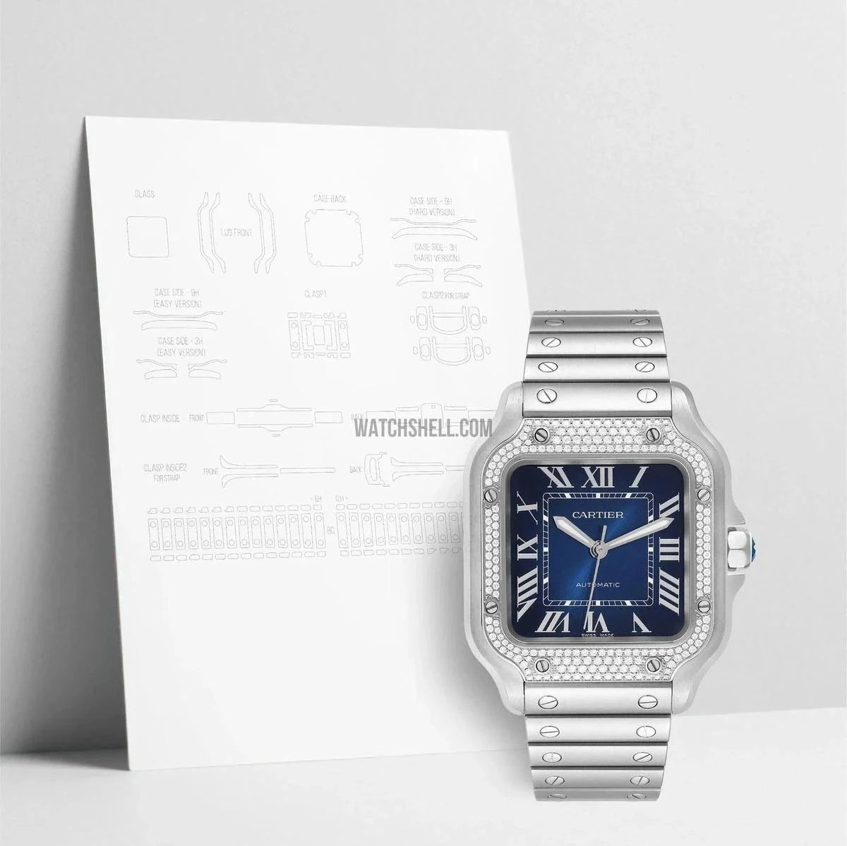 WatchShell for Cartier Santos W4SA0006