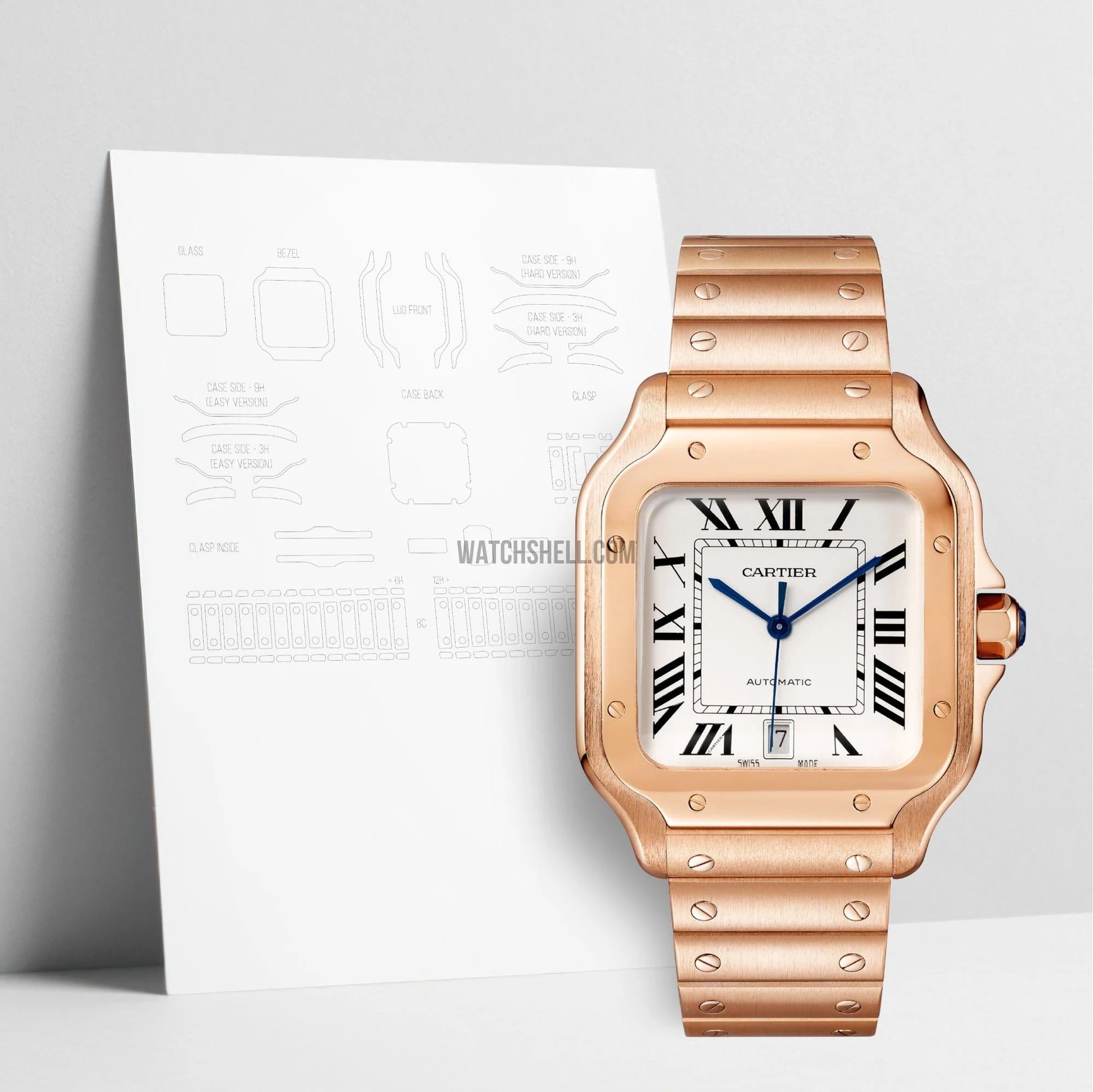 WatchShell for Cartier Santos WGSA0018