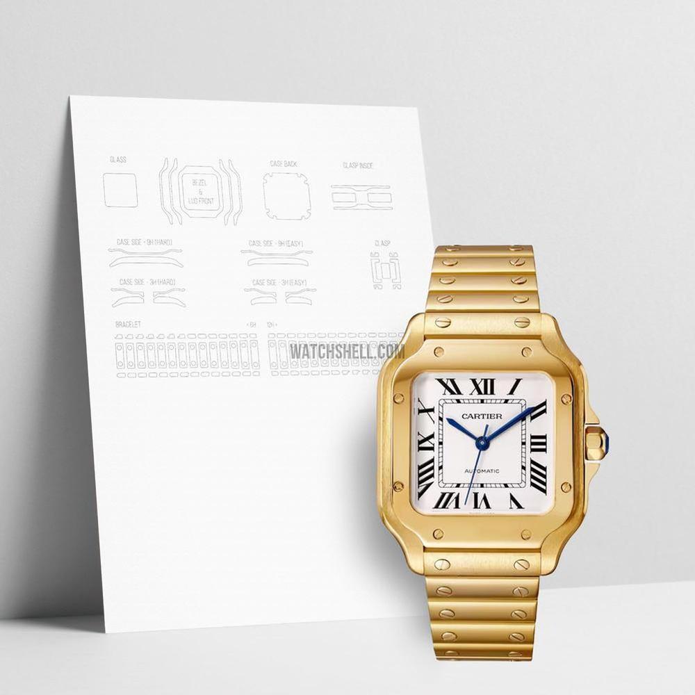 WatchShell for Cartier Santos WGSA0030