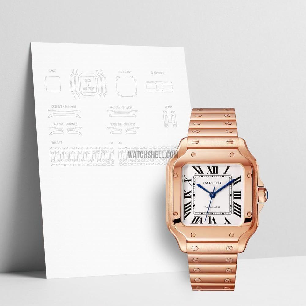 WatchShell for Cartier Santos WGSA0031