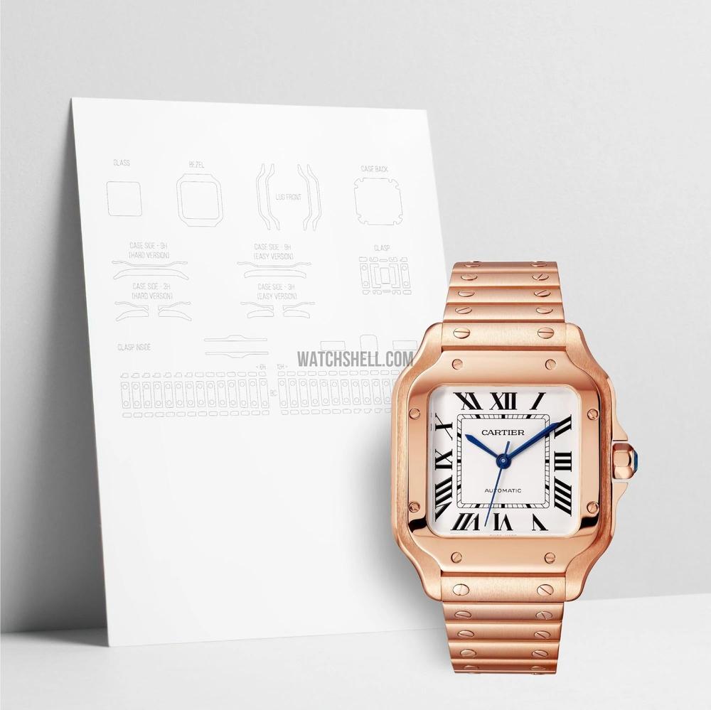 WatchShell for Cartier Santos WGSA0031