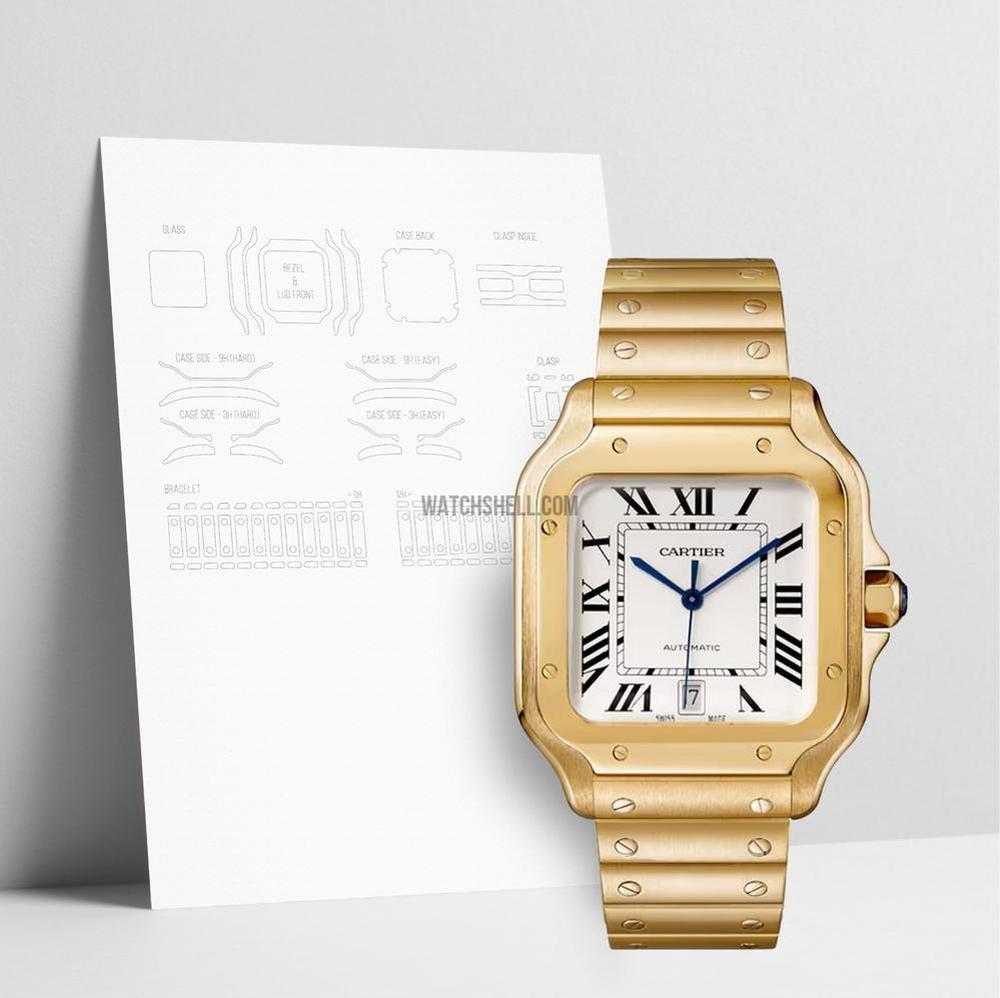WatchShell for Cartier Santos WGSA0042