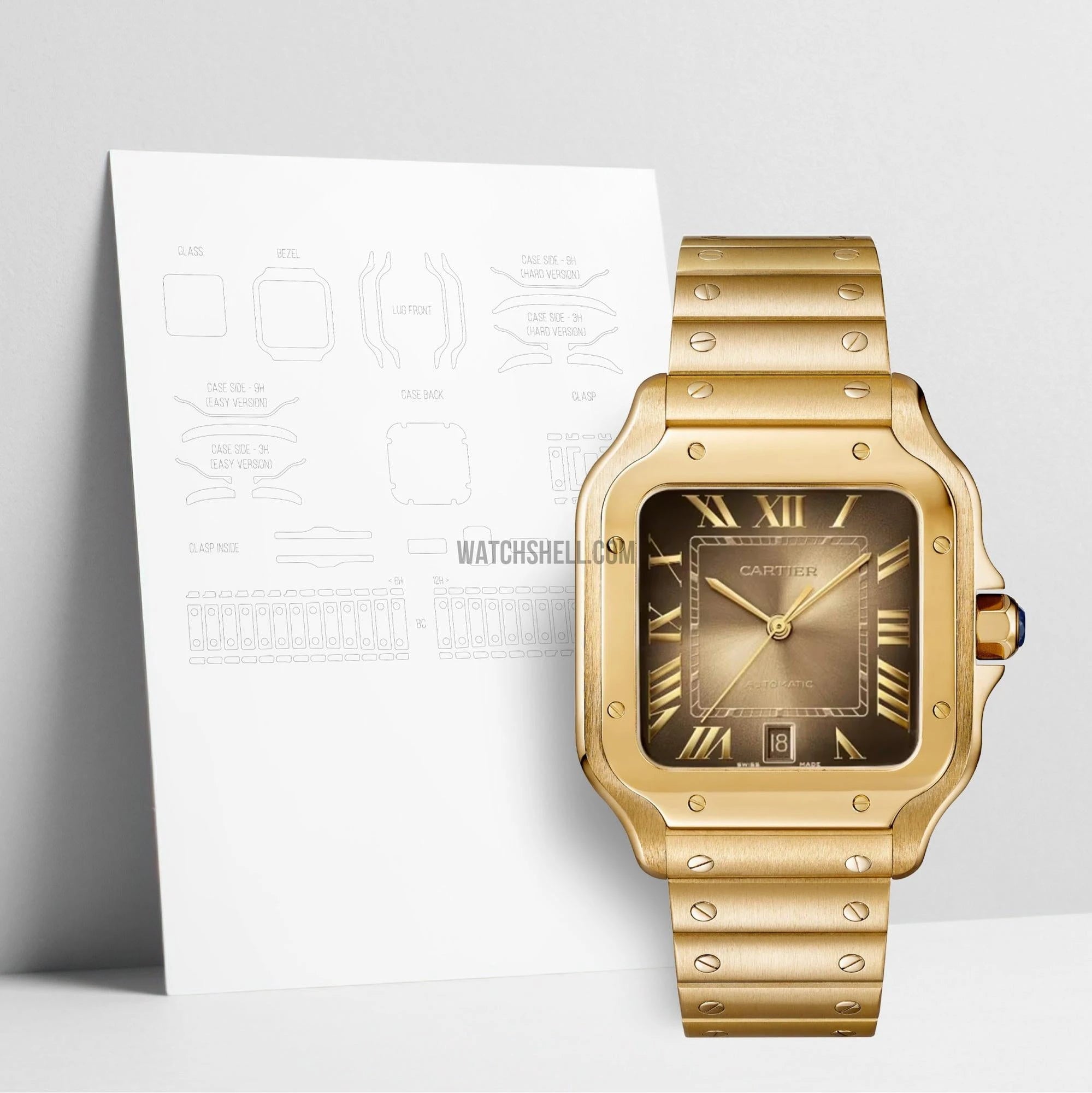 WatchShell for Cartier Santos WGSA0095