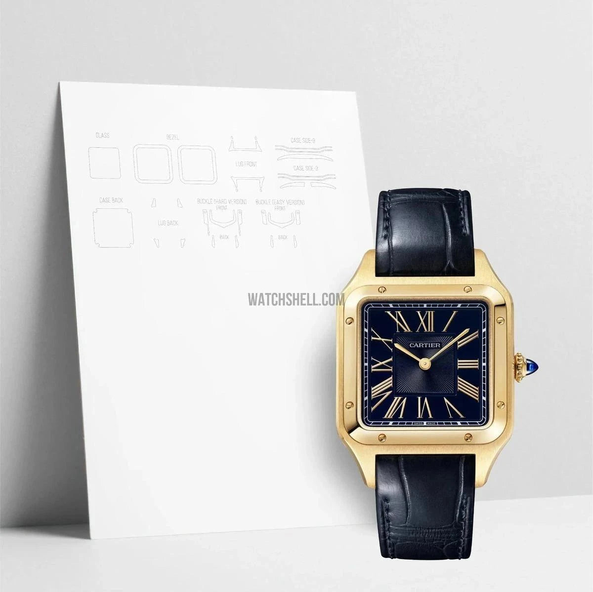 WatchShell for Cartier Santos WGSA0115