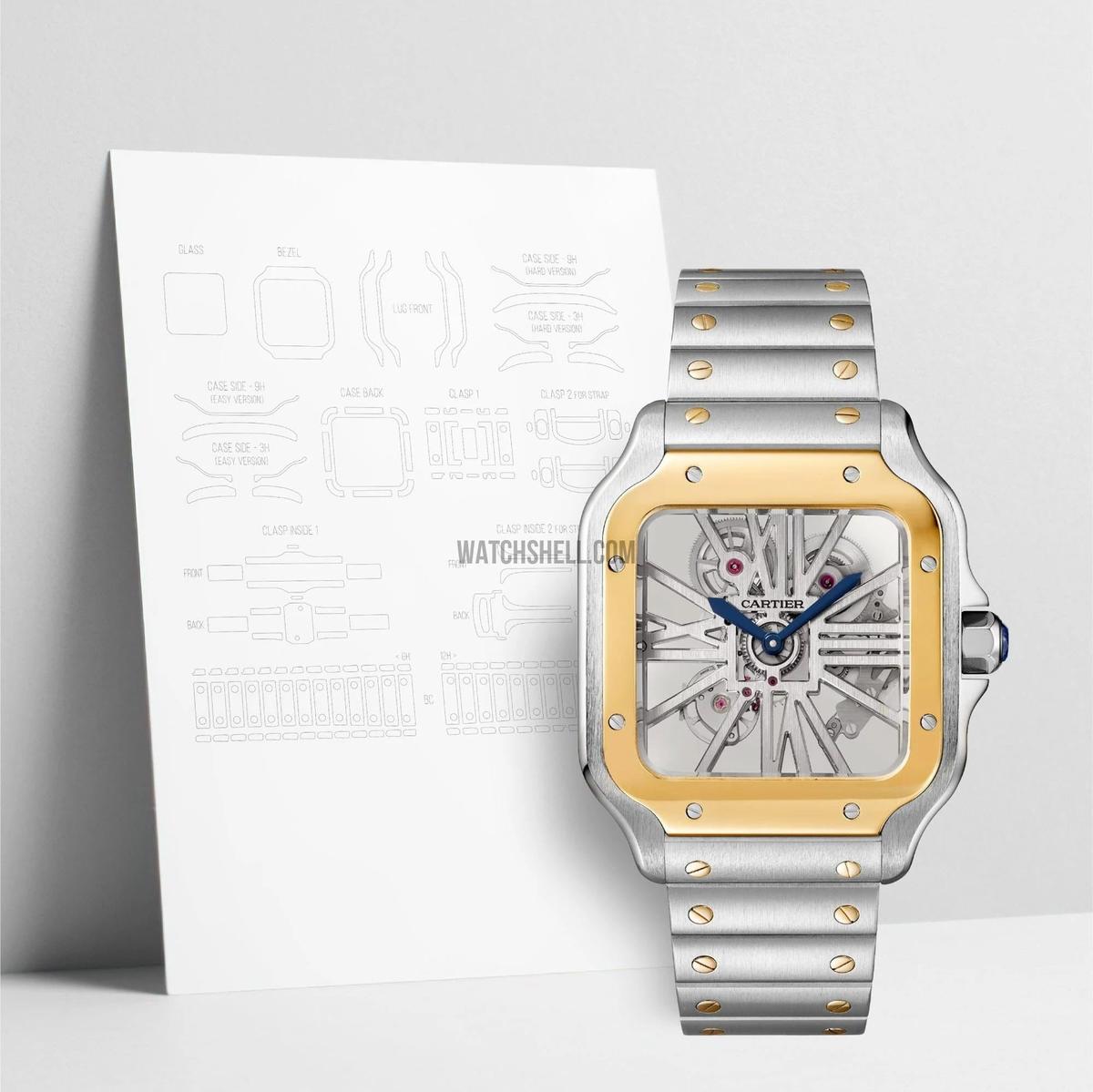 WatchShell for Cartier Santos WHSA0019