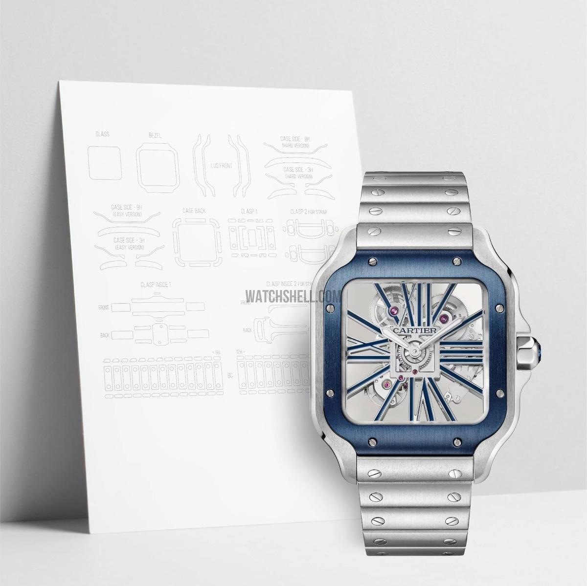 WatchShell for Cartier Santos WHSA0026
