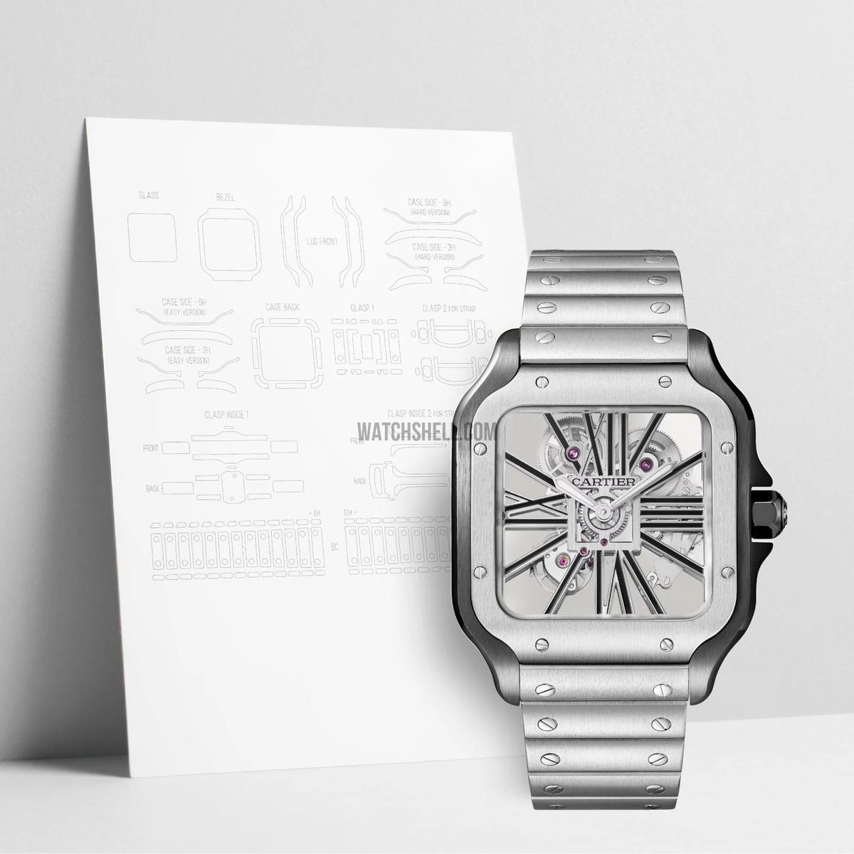 WatchShell for Cartier Santos WHSA0027