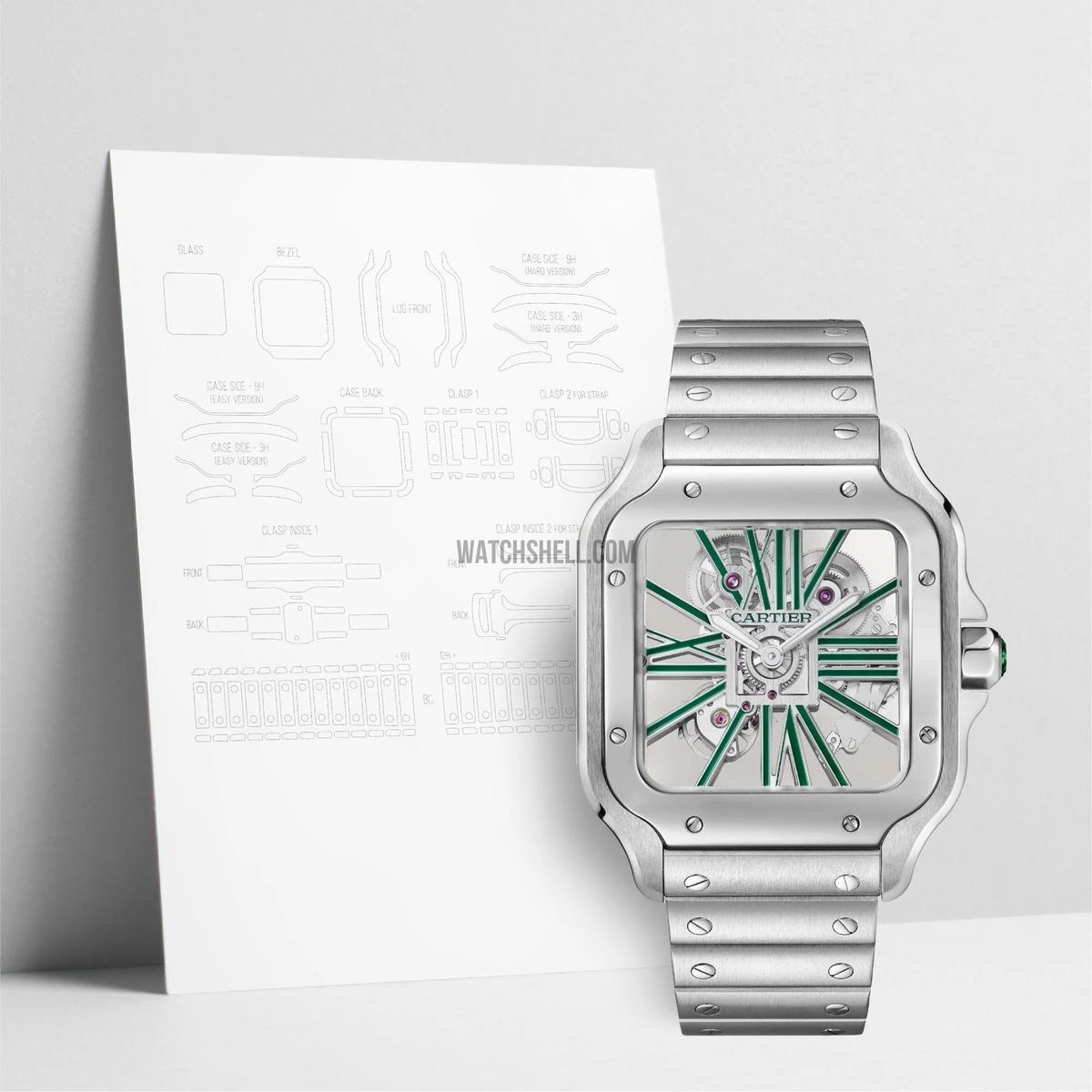 WatchShell for Cartier Santos WHSA0028