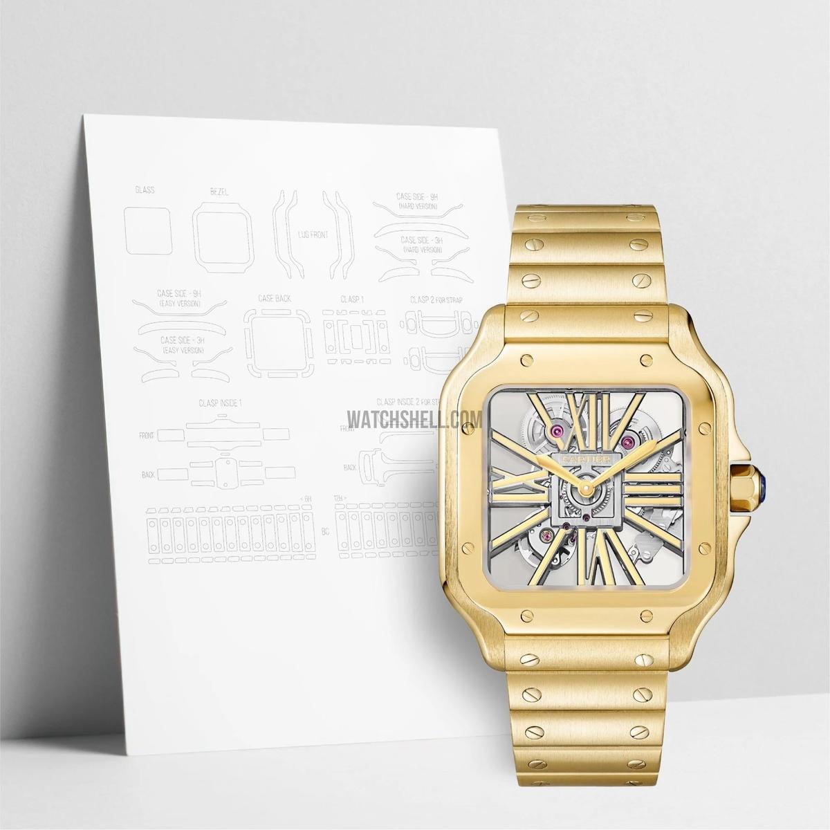 WatchShell for Cartier Santos WHSA0042