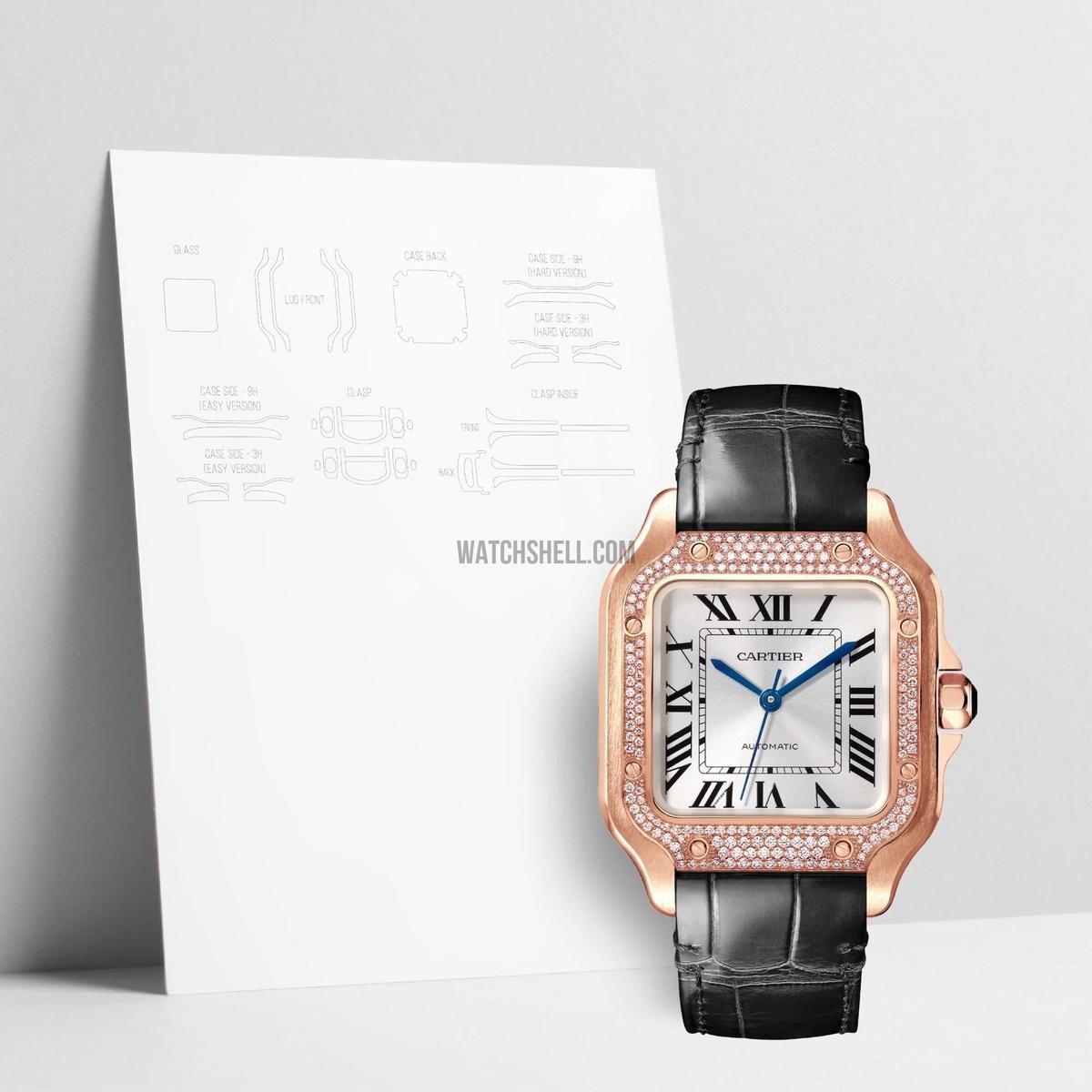 WatchShell for Cartier Santos WJSA0012
