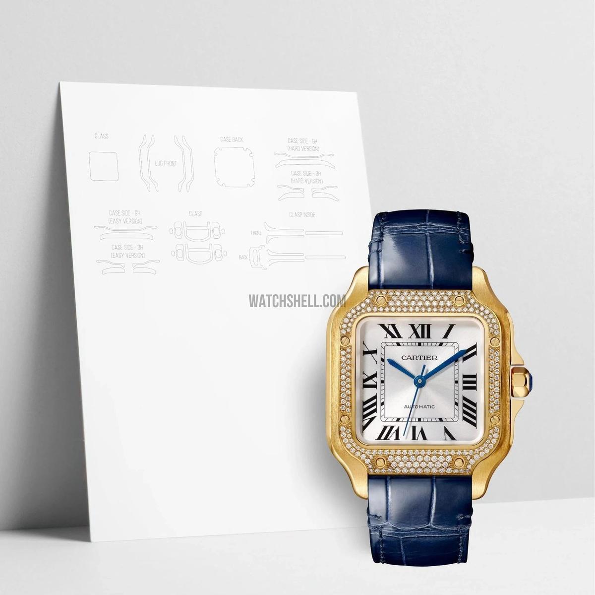 WatchShell for Cartier Santos WJSA0013