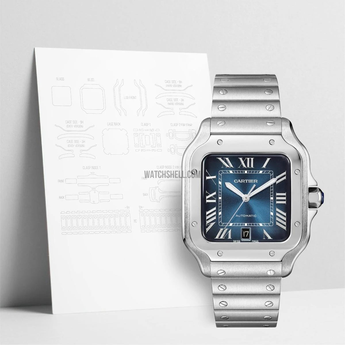 WatchShell for Cartier Santos WSSA0013