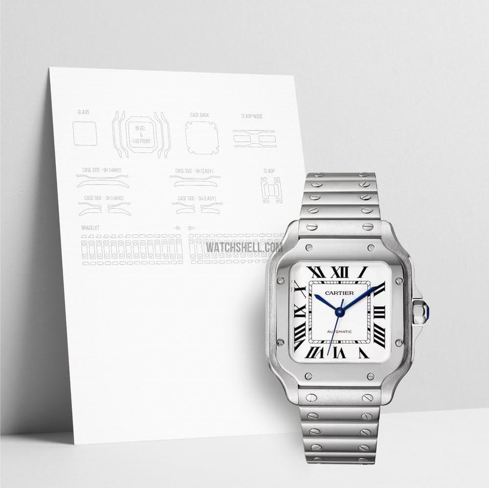 WatchShell for Cartier Santos WSSA0029