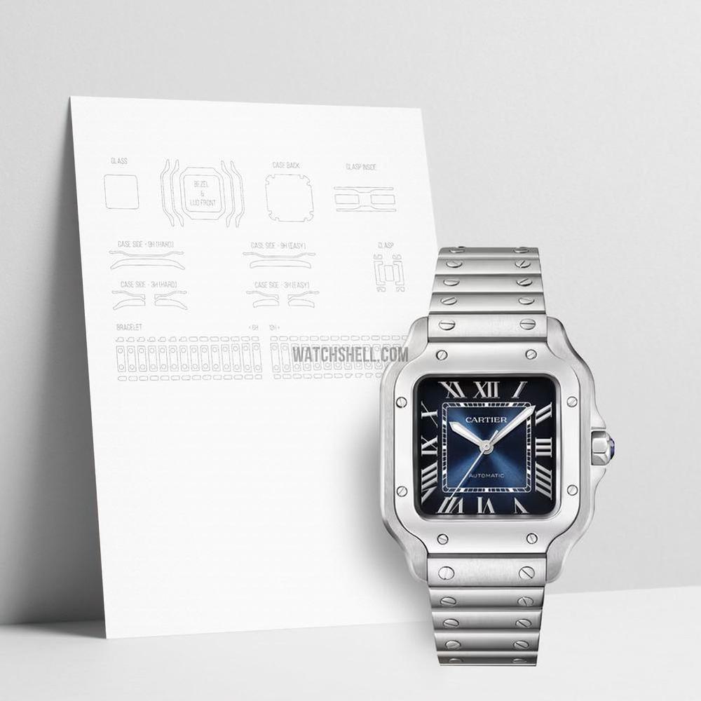 WatchShell for Cartier Santos WSSA0063