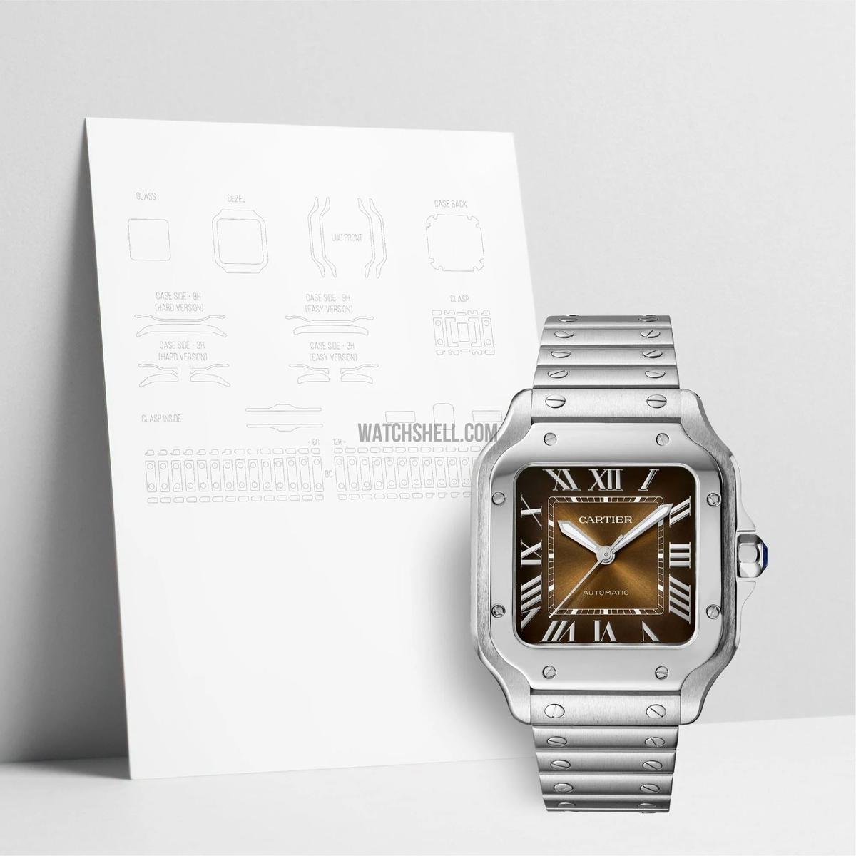 WatchShell for Cartier Santos WSSA0065