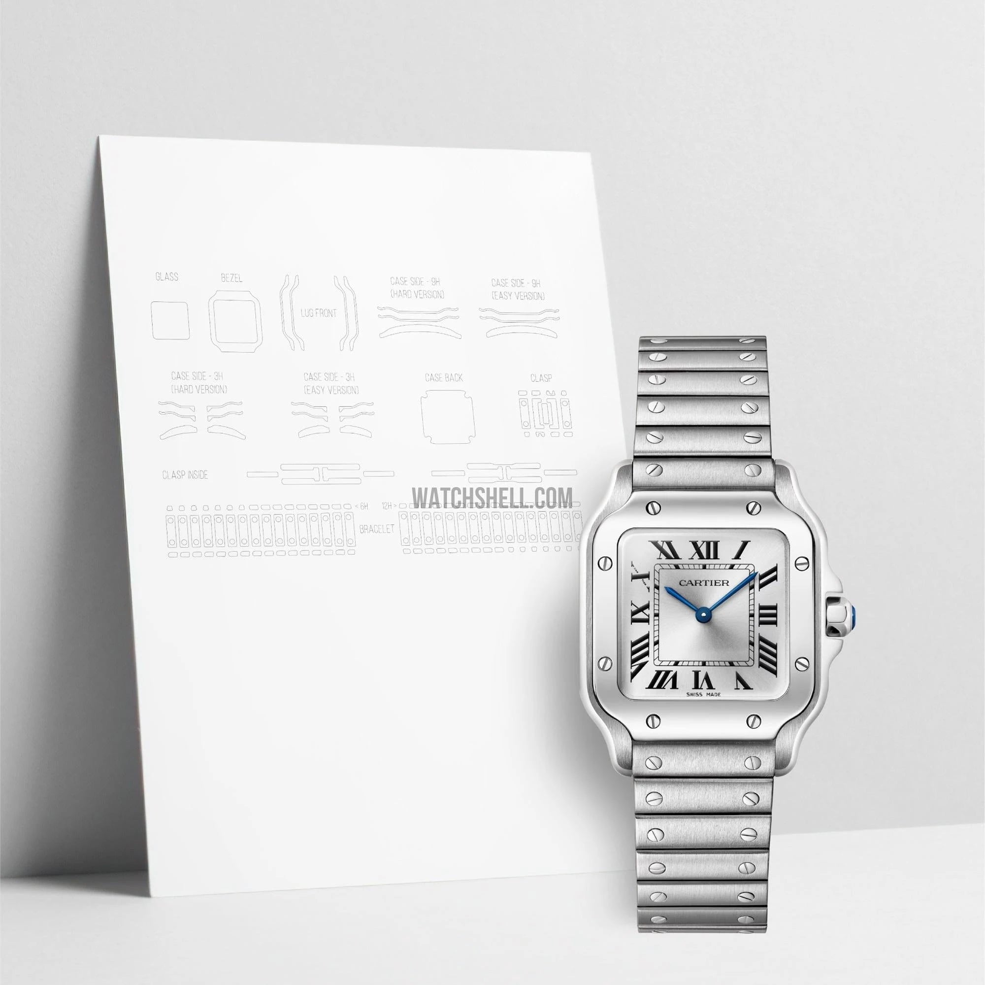 WatchShell for Cartier Santos WSSA0082