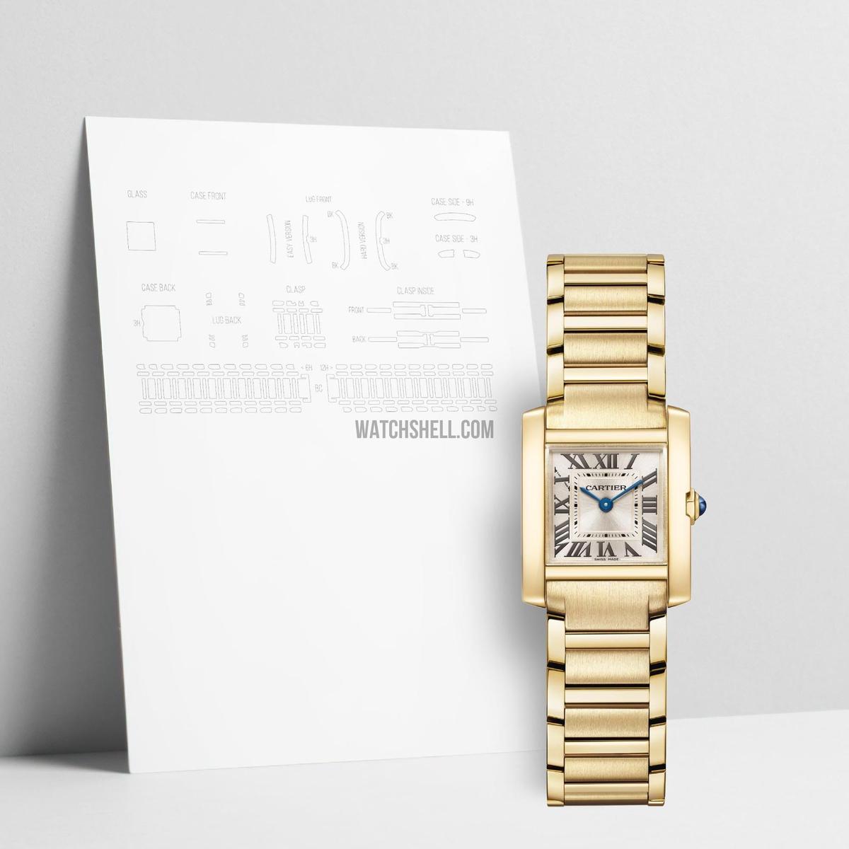 WatchShell for Cartier Tank WGTA0344