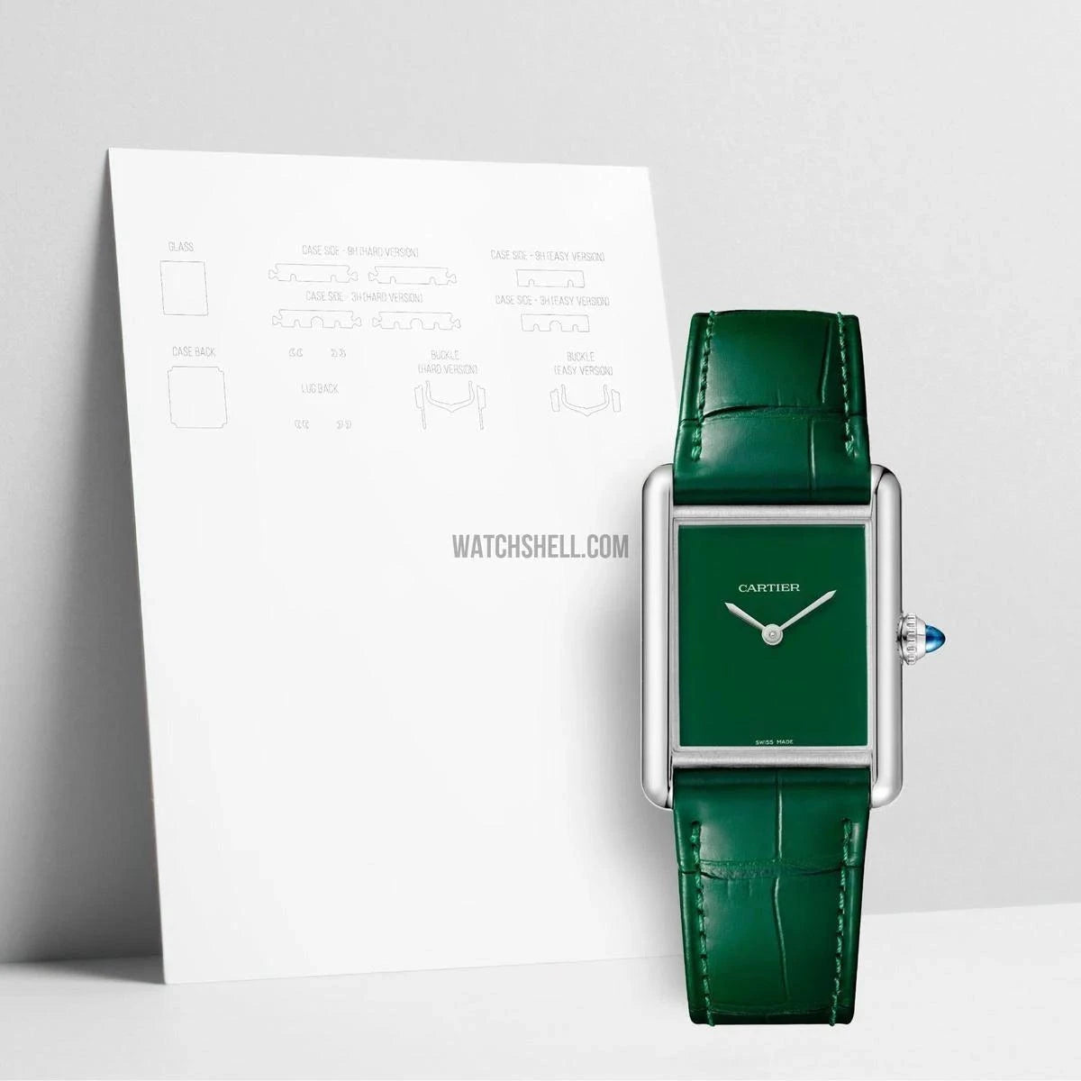 WatchShell for Cartier Tank WSTA0115 | ฟิล์มป้องกันนาฬิกาที่จดสิทธิบัตร