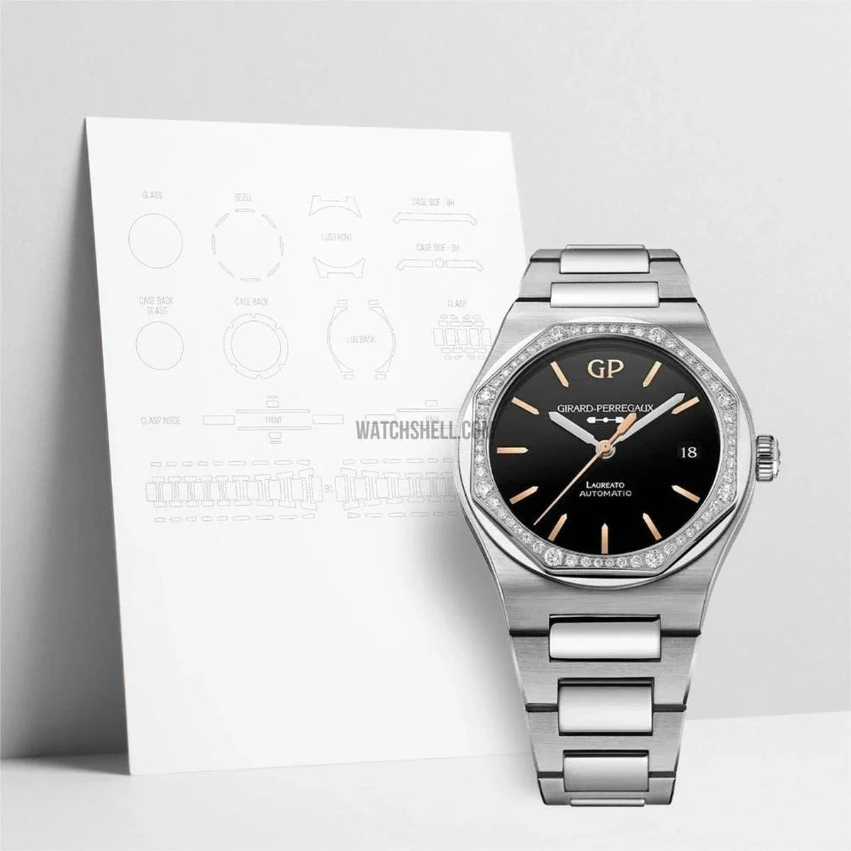 WatchShell for Girard-Perregaux Laureato 81005D11A631-11A