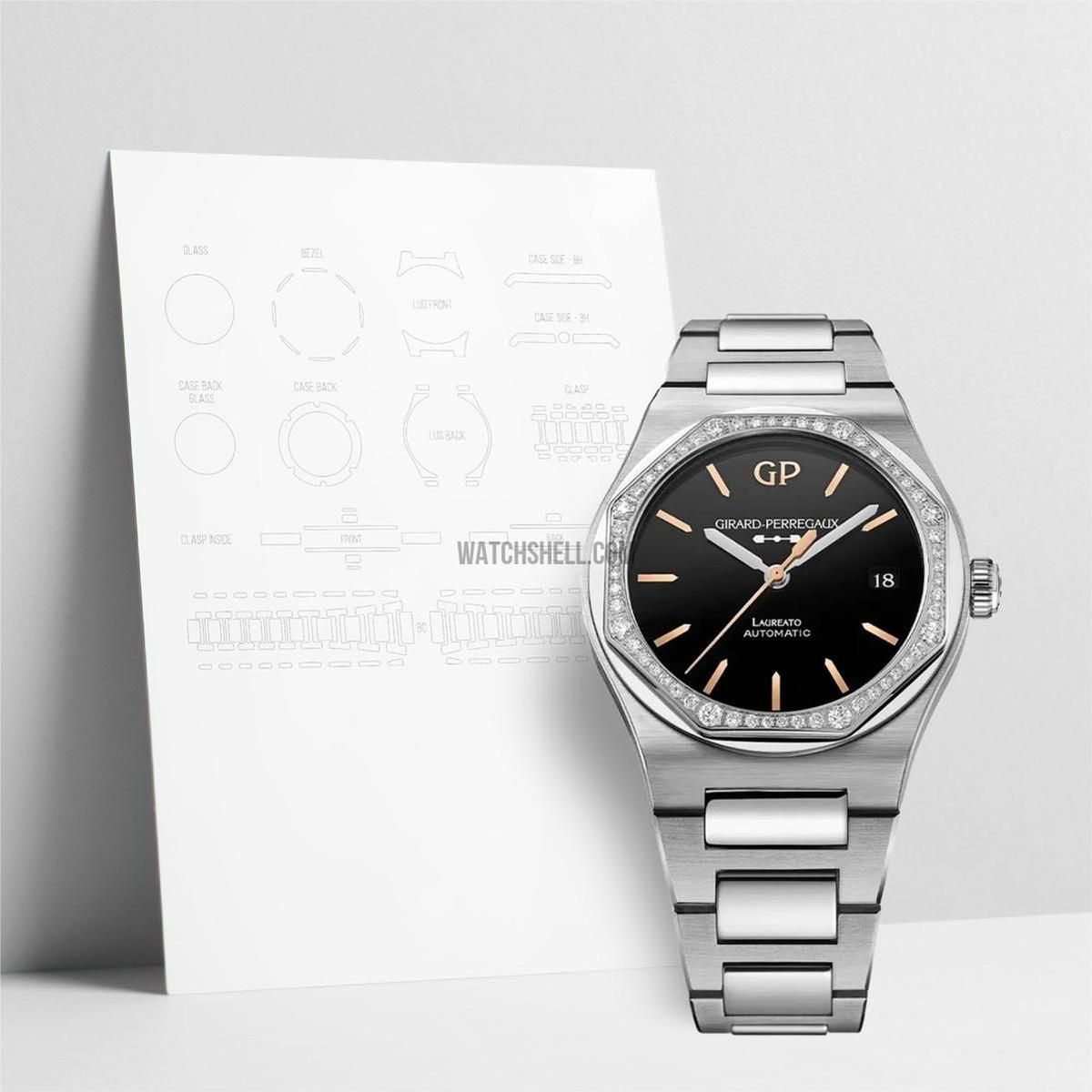 WatchShell for Girard-Perregaux Laureato 81005D11A631-11A