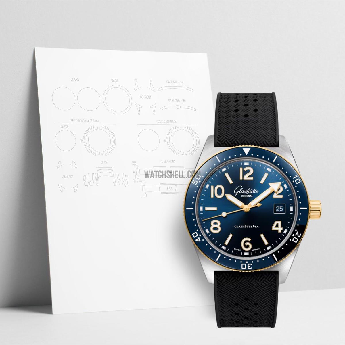 WatchShell for Glashütte Original Spezialist 1-39-11-10-90-33
