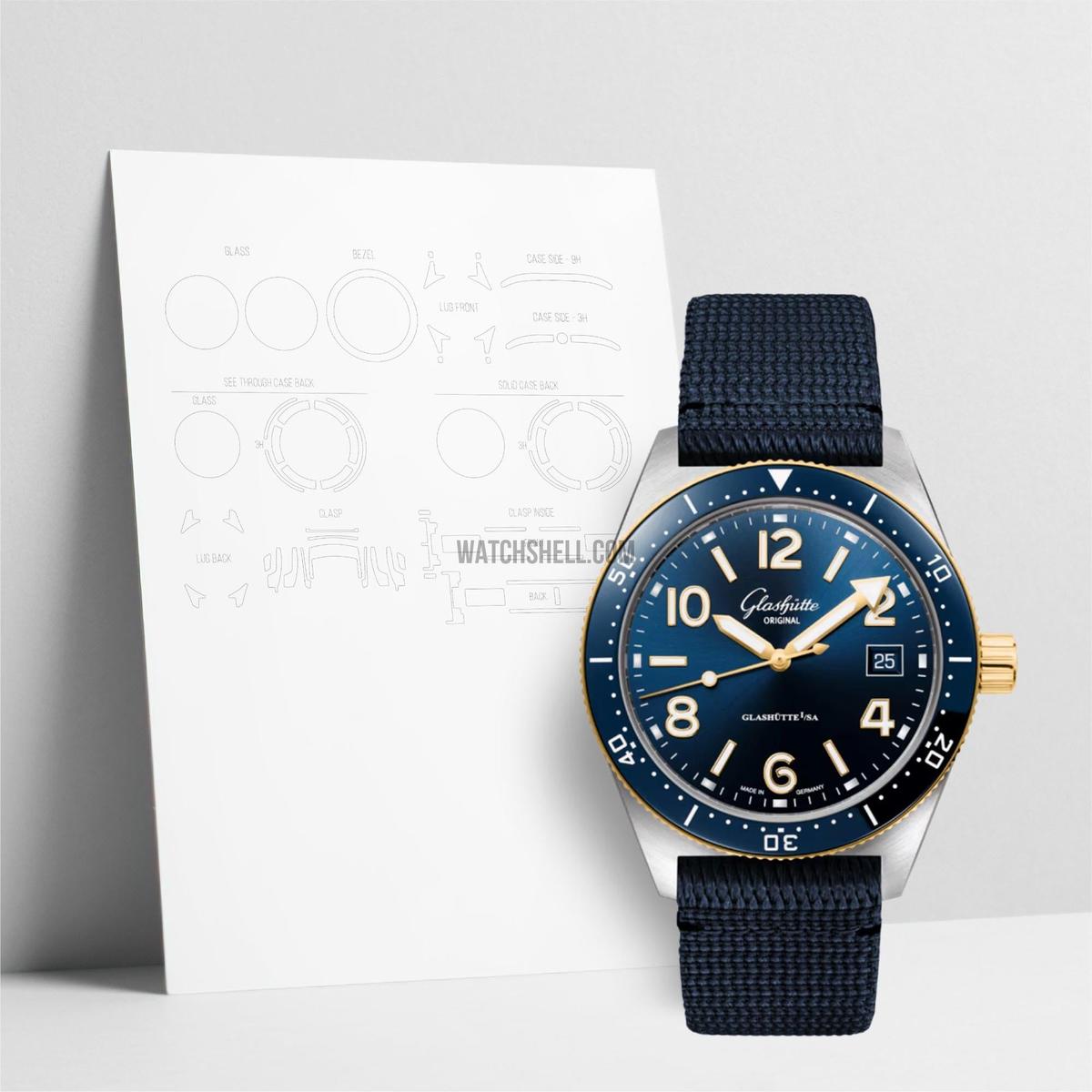 WatchShell for Glashütte Original Spezialist 1-39-11-10-90-34