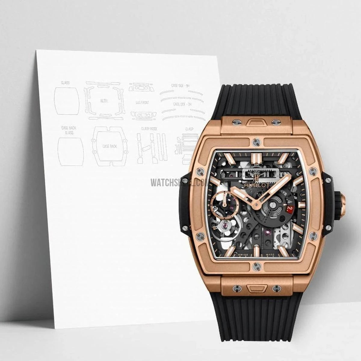 WatchShell for Hublot Big Bang 614.OX.1180.RX 保护膜