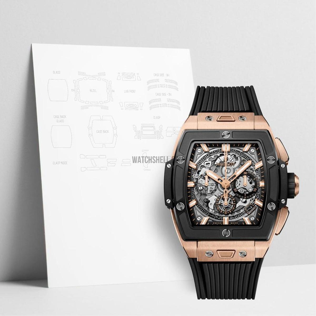 当時物 83-84 フランクフルト（Ｈ）M2150m WatchShell for Hublot Big Bang 642.OM.0180.RX プロテクター