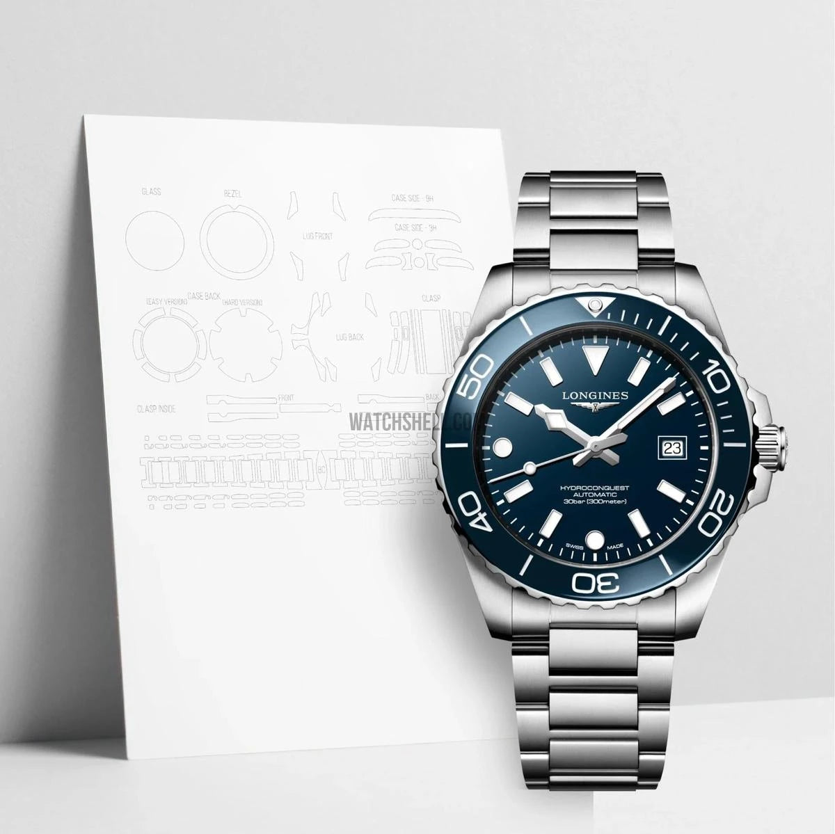 WatchShell for Longines Conquest L3.788.4.96.6