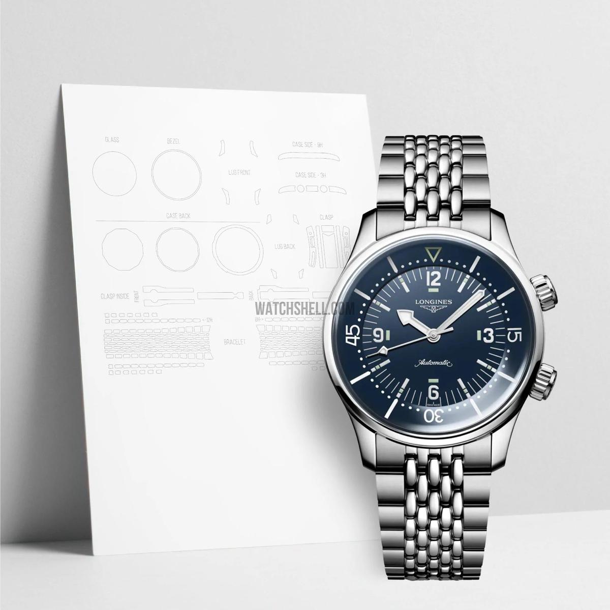 WatchShell for Longines Heritage L3.764.4.90.6 (Old Clsp)