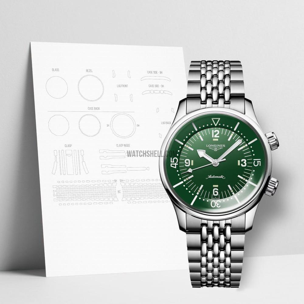 WatchShell for Longines Legend Diver L3.764.4.06.6