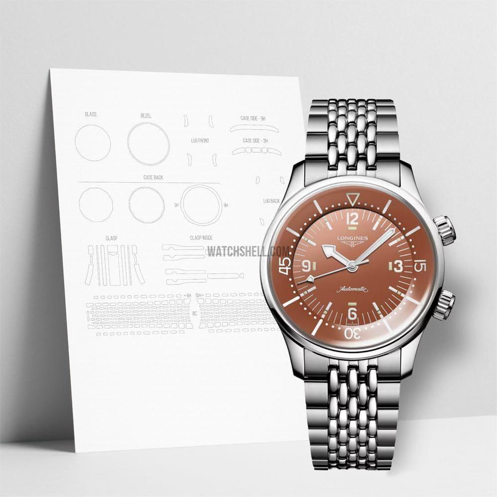 WatchShell for Longines Legend Diver L3.764.4.96.6