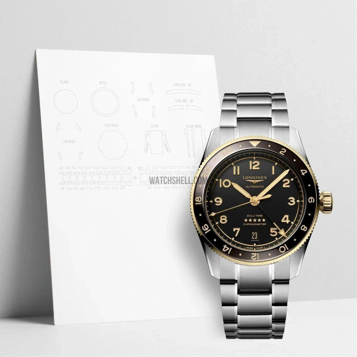 WatchShell for Longines Spirit L3.802.5.53.6