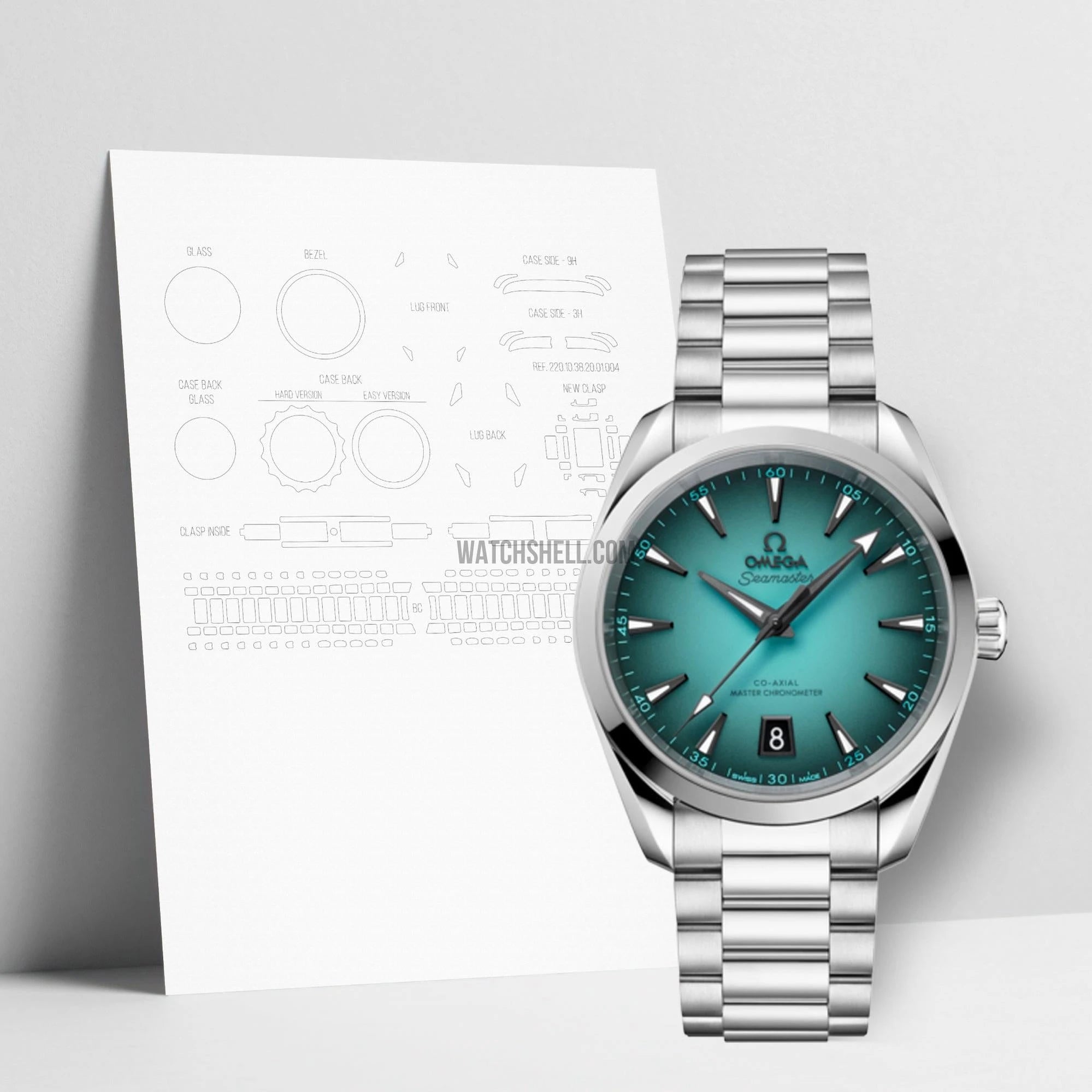 WatchShell for Omega Seamaster 220.10.38.20.03.005
