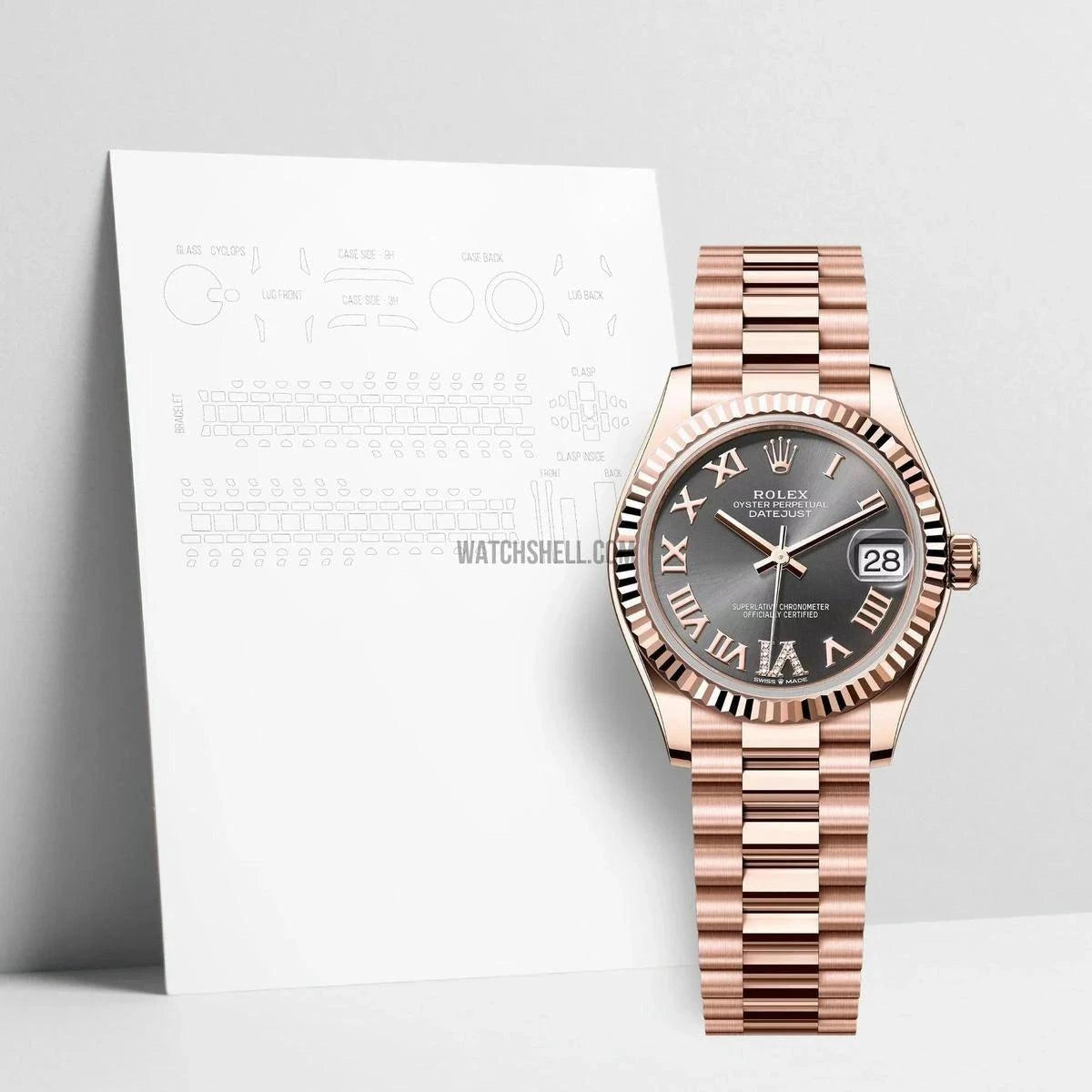 WatchShell for Rolex Datejust 278275