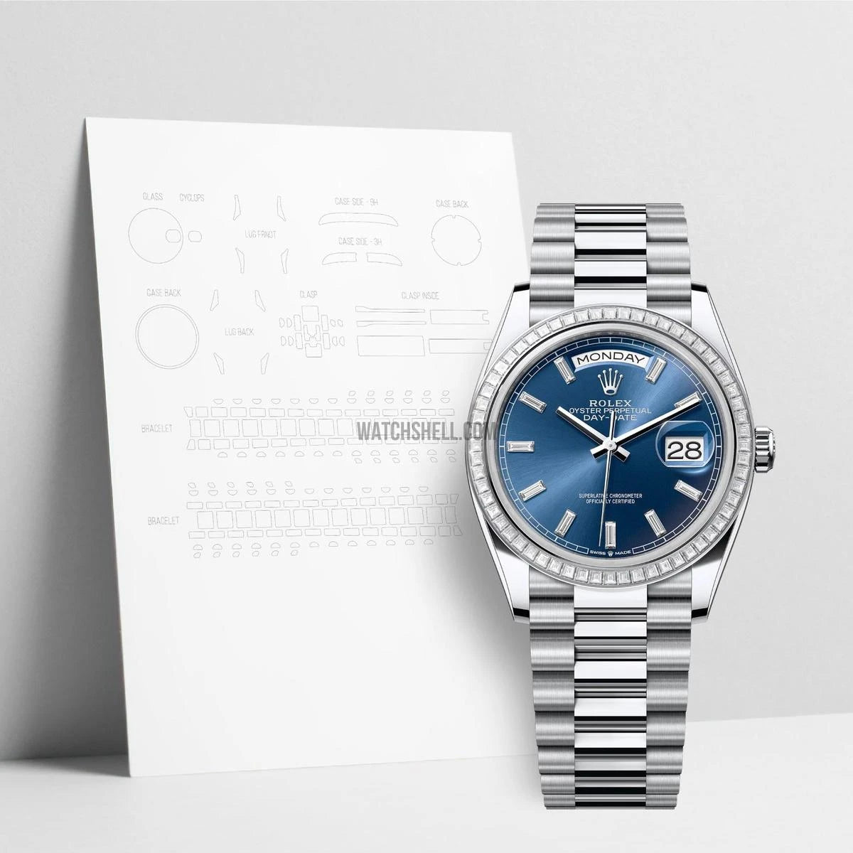 WatchShell for Rolex Day-Date 128396