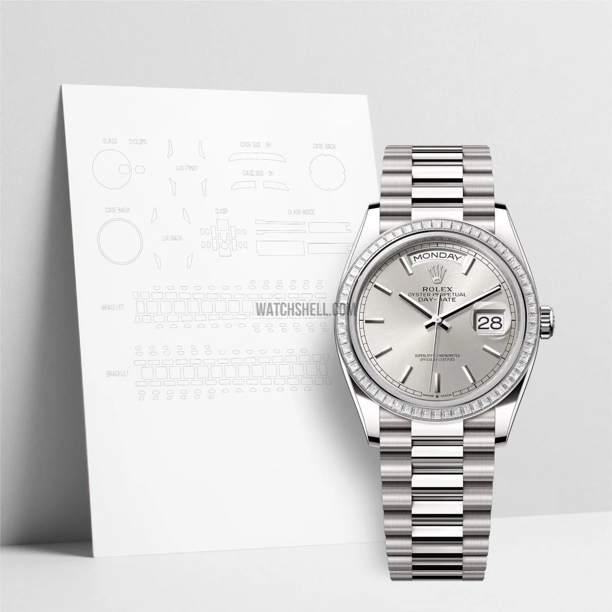 WatchShell for Rolex Day-Date 128399