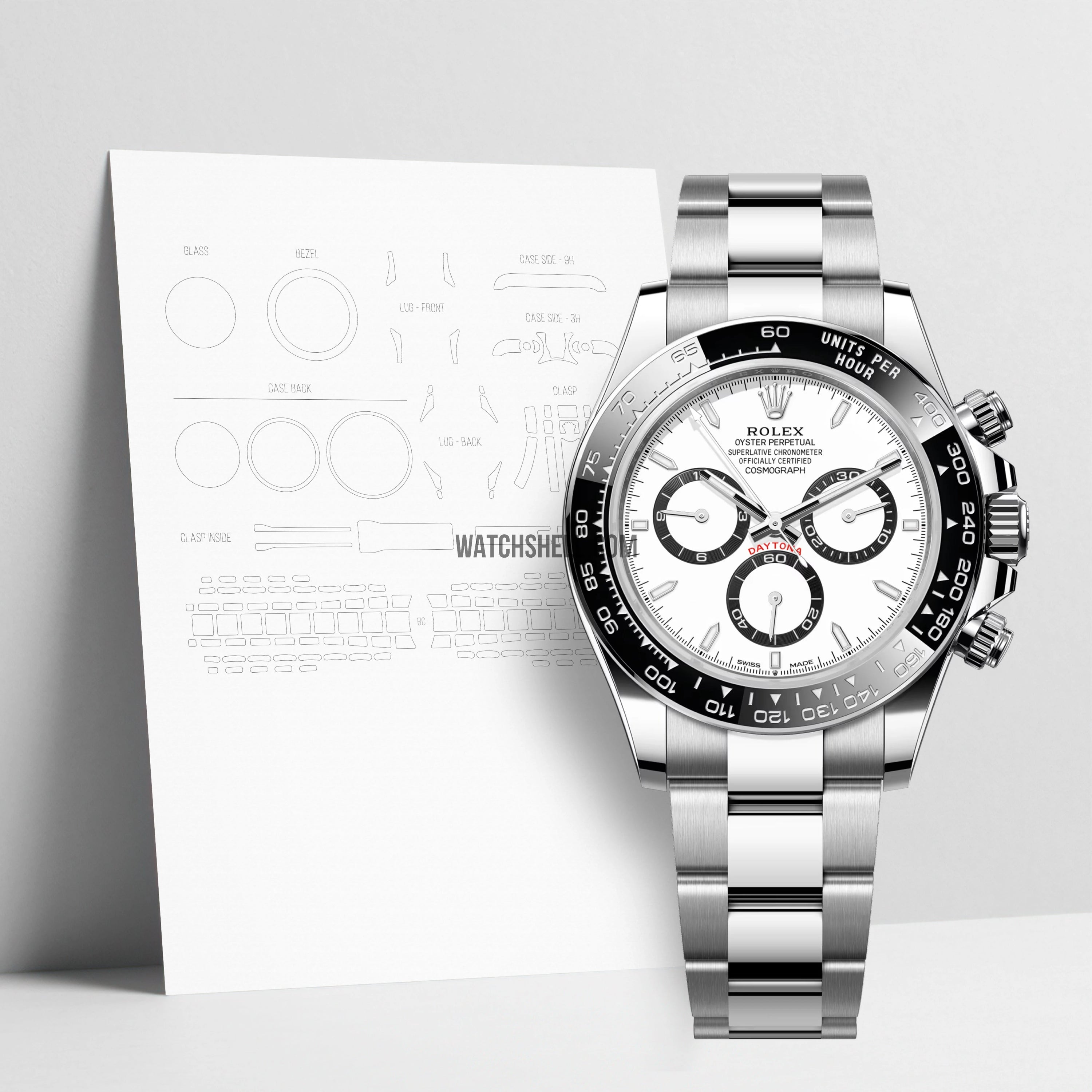 WatchShell for Rolex Daytona 126500LN 40mm Oyster WatchShell