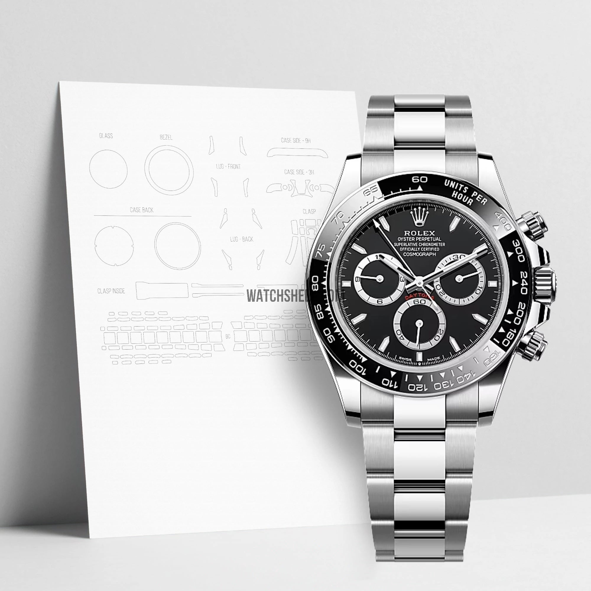 WatchShell for Rolex Daytona 126500LN 40mm Oyster WatchShell