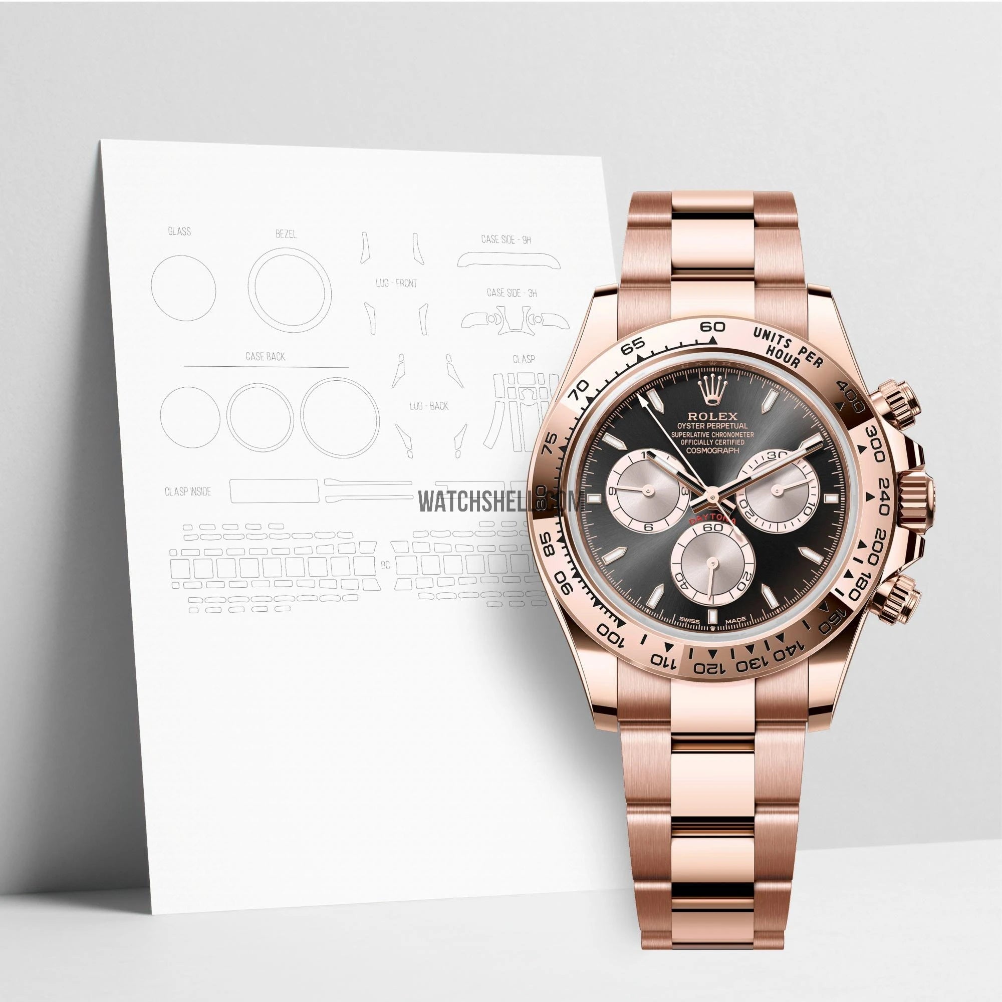 WatchShell for Rolex Daytona 126505 40mm Oyster WatchShell