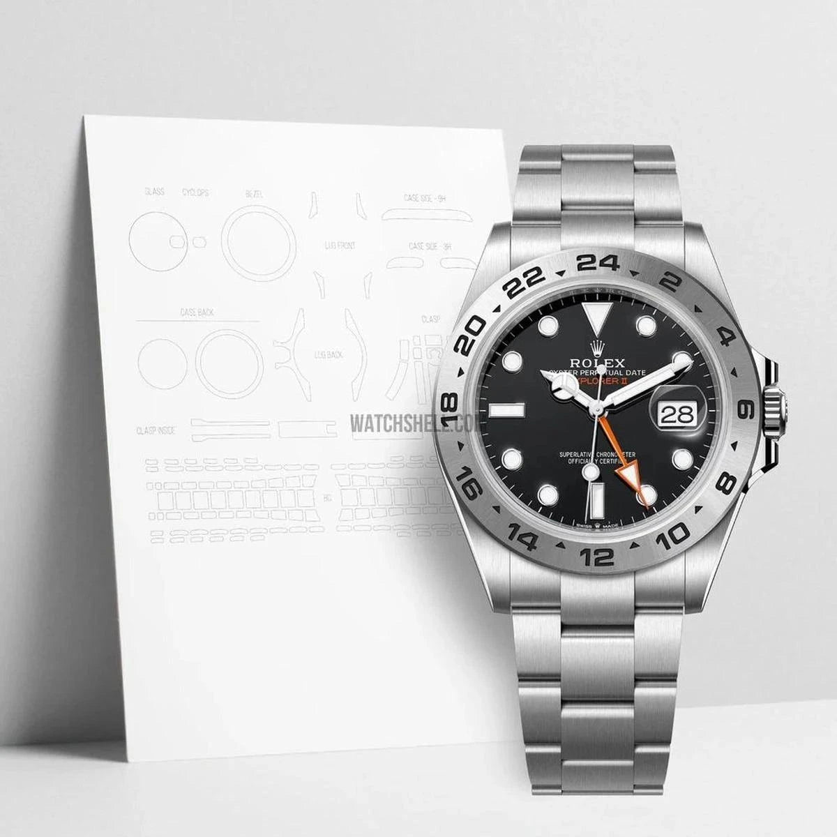 WatchShell for Rolex Explorer II - Patented Scratch Protector