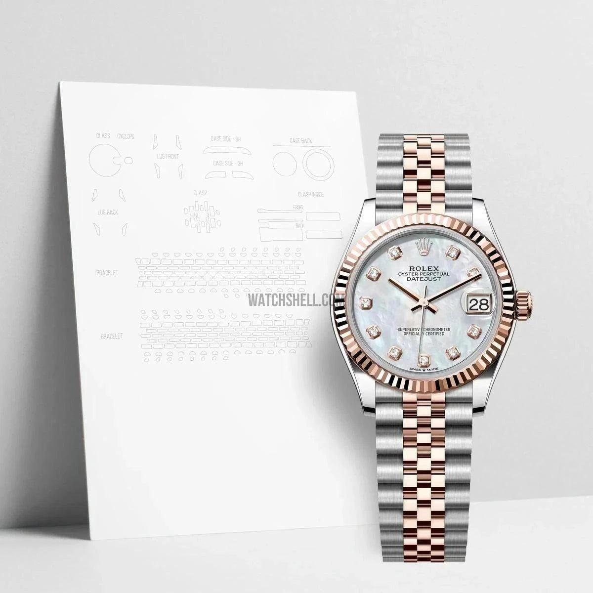 WatchShell for Rolex Lady-Datejust 278271 JUB