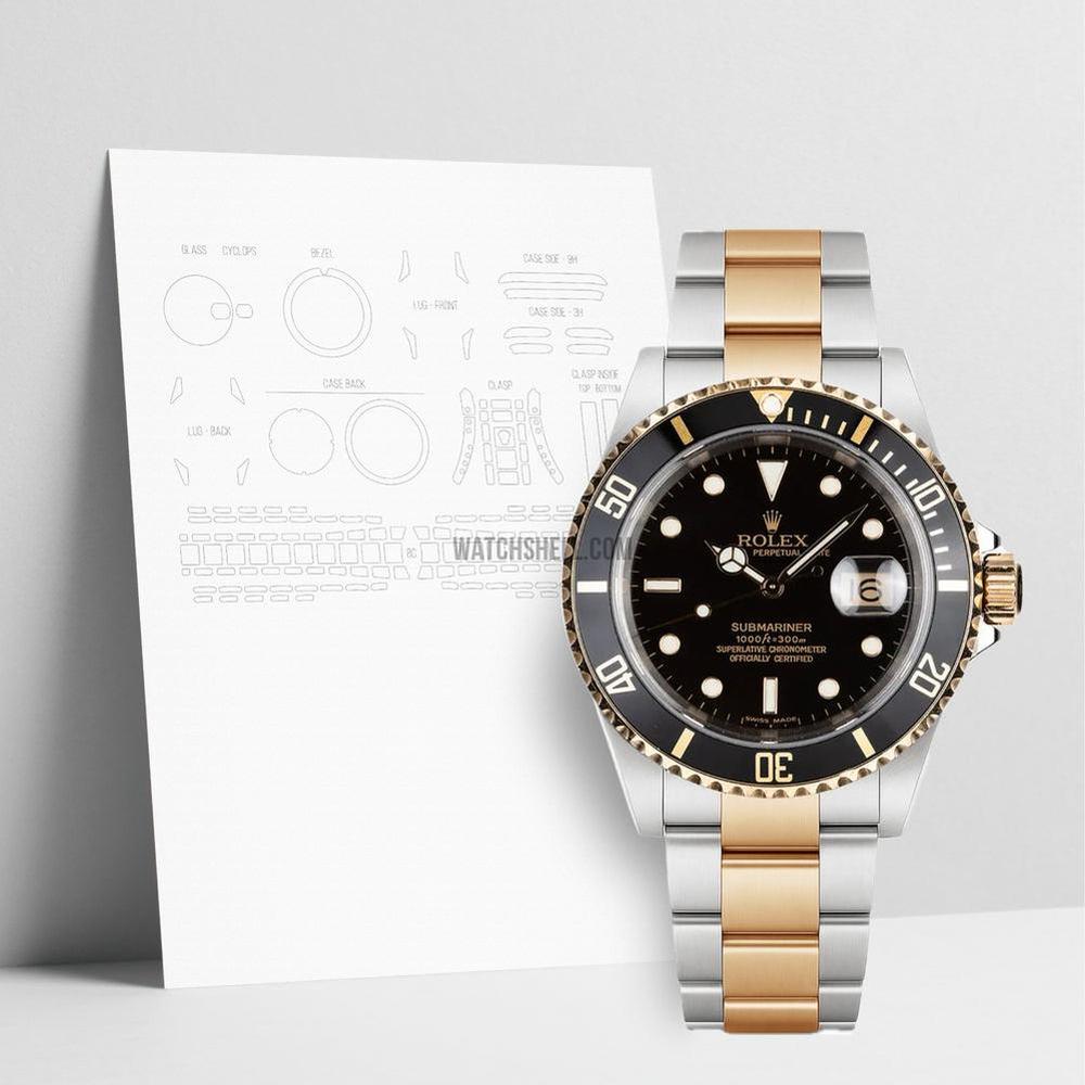 WatchShell for Rolex Submariner 16613