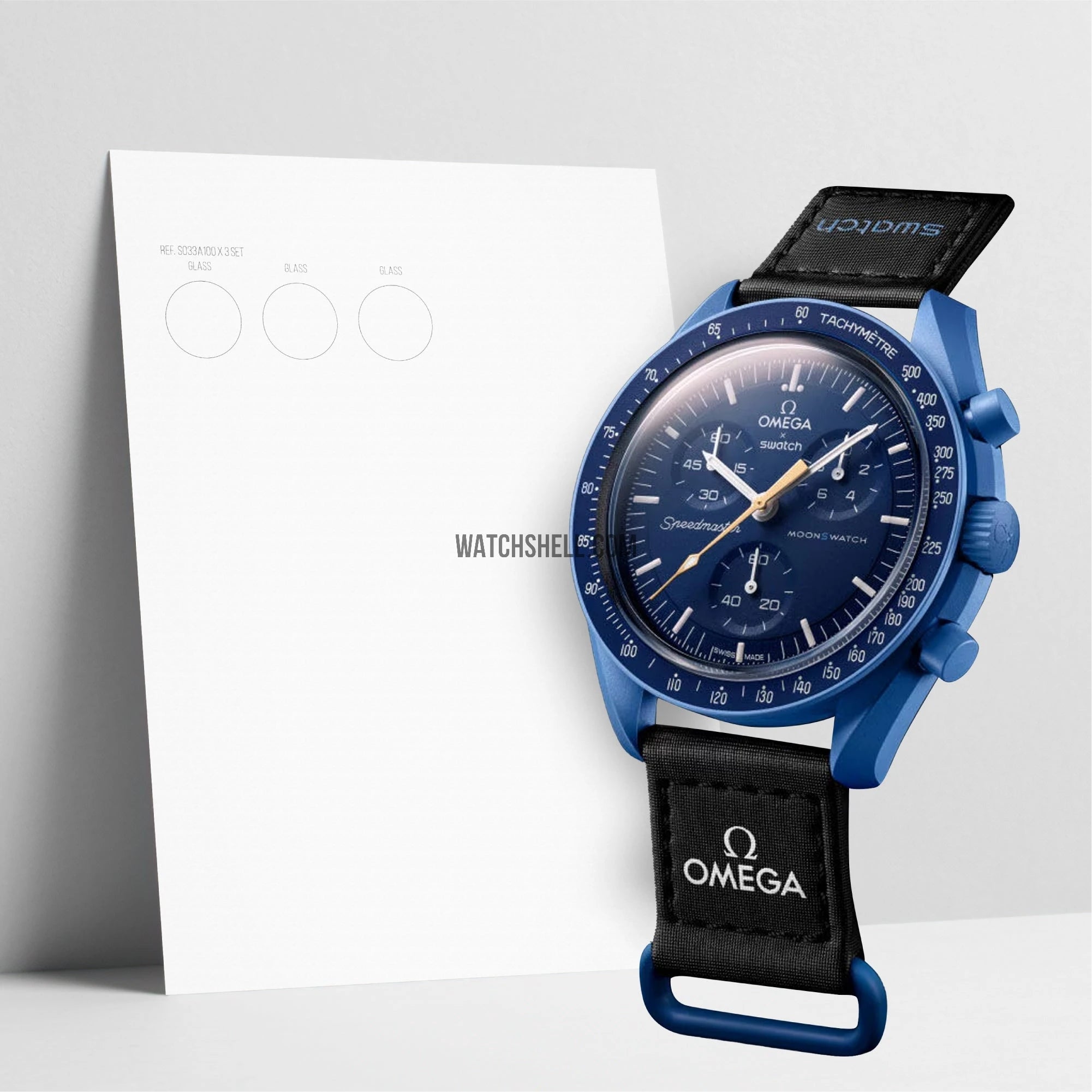 WatchShell for Swatch Moonswatch Moonshine Gold August (Blue Moon) 42mm WatchShell